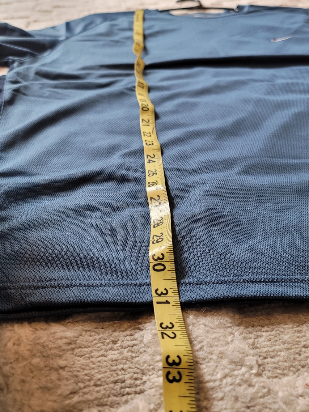 NIKE Long Sleeve Dri-FIT Crew Neck Shirt Slate Blue Men's Size XL - Picture 5 of 6
